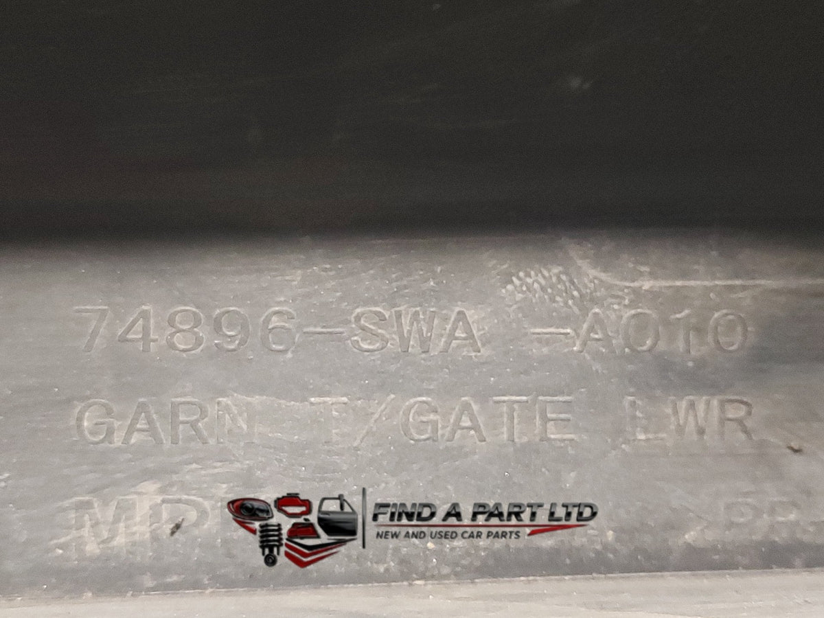 2007 Honda CR-V RE4 - Rear Lower Garnish PN: 74896-SWA-A010