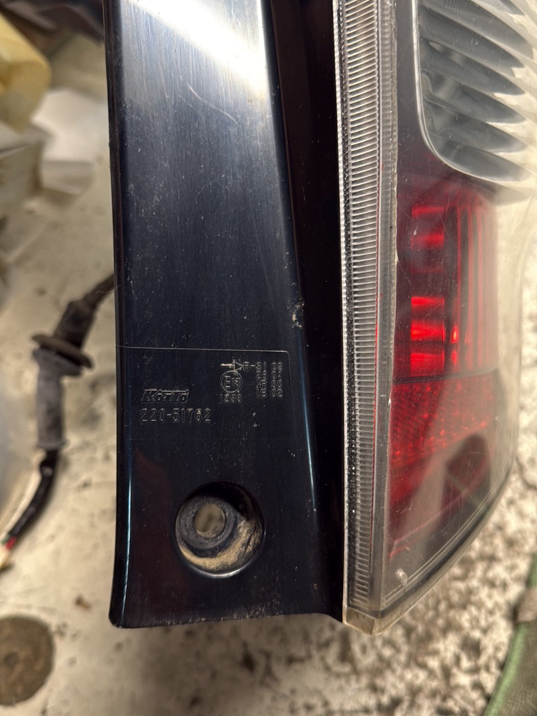 2004-2010 Toyota Passo- Right Taillight PN: 22051762