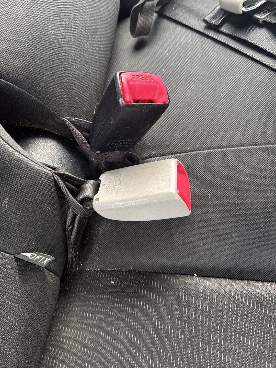 2009-2017 Toyota Wish ZGE20 - Right Rear Seat Belt Stalk PN: