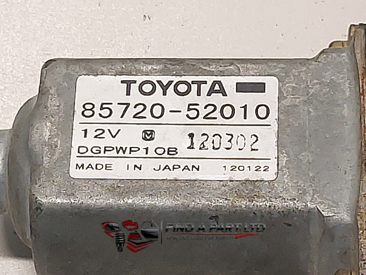 2002 Toyota Vitz P10 - Right Rear Window Regulator/Motor PN: 85720-52010
