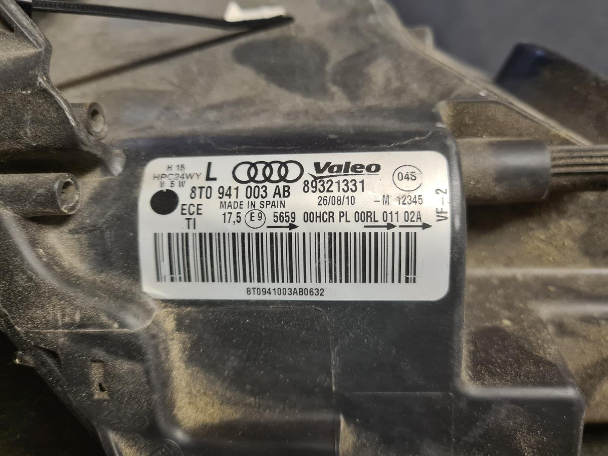 Oct 2007 to Dec 2011 - Audi A5 8T - Left Headlight - Halogen