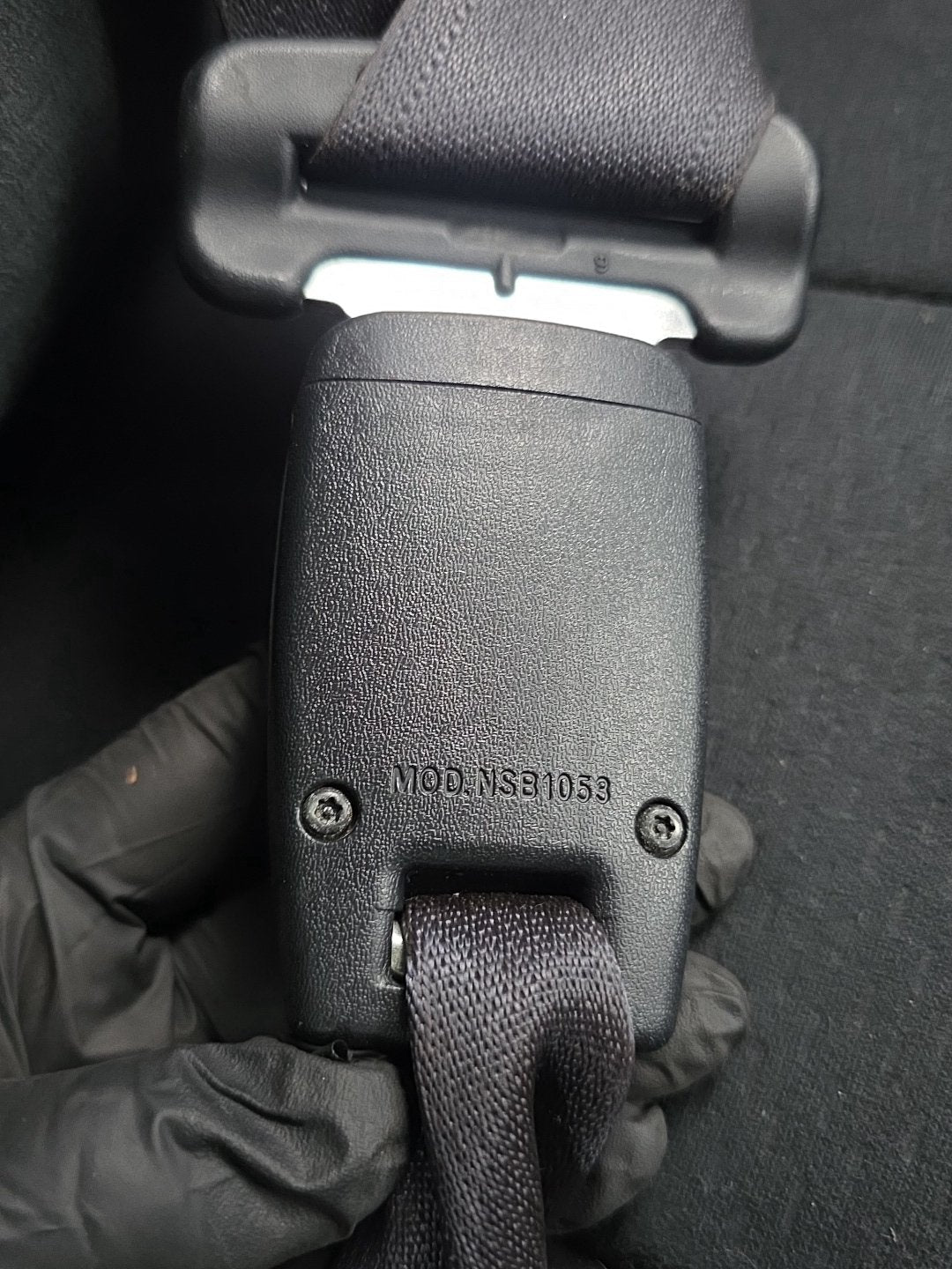 2007 Mitsubishi Delica CV5W - Left Rear Third Row Seat Belt and Stalk PN: