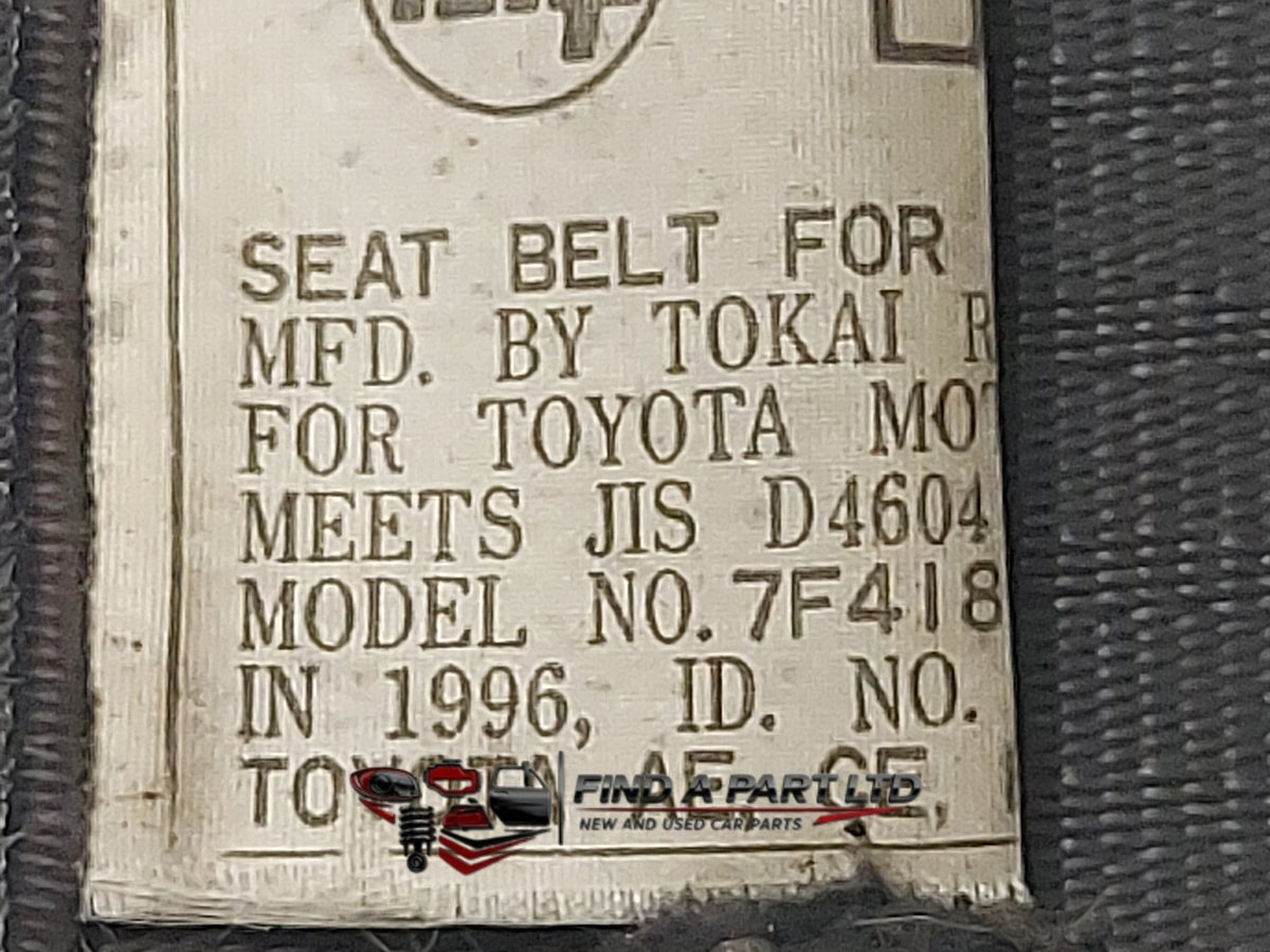 1996 Toyota Corolla E100 - Left Front Seat Belt PN: 7F4180