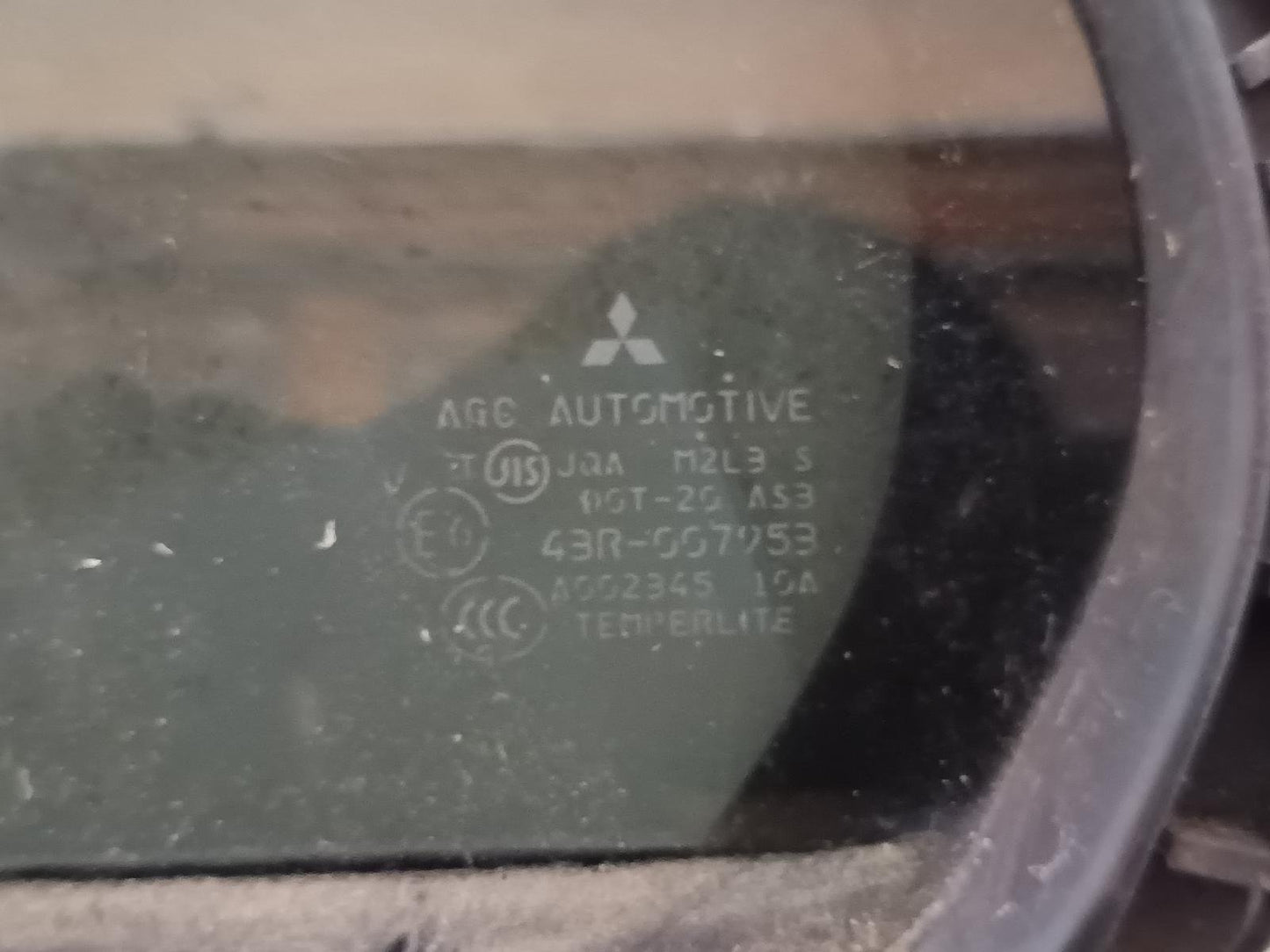 Sep 2007 to Oct 2015- Mitsubishi Lancer CJ- Left Rear Quarter Door Glass