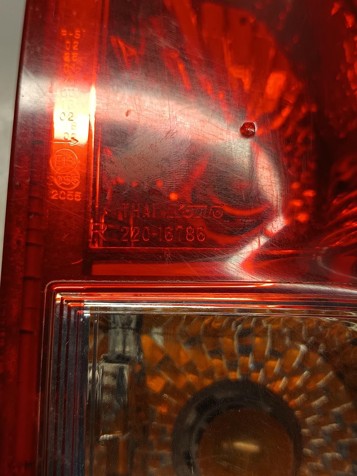 Oct 2006 to Jul 2008 - Holden Rodeo RA DX LX Utility - Right Taillight - Well Back