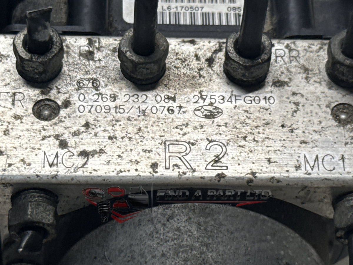 2008 Subaru Impreza GH - ABS Pump/Modulator PN: 0 265 232 081, 27534FG010
