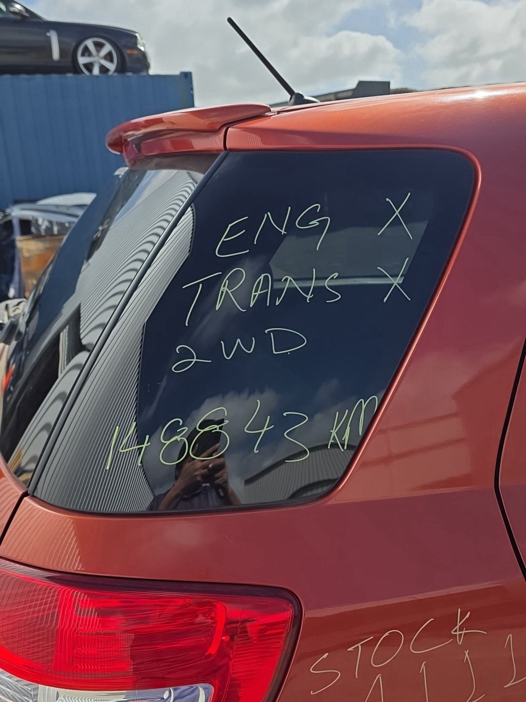 2006-2012 Suzuki SX4 YA11S - Right Rear Side Glass PN: