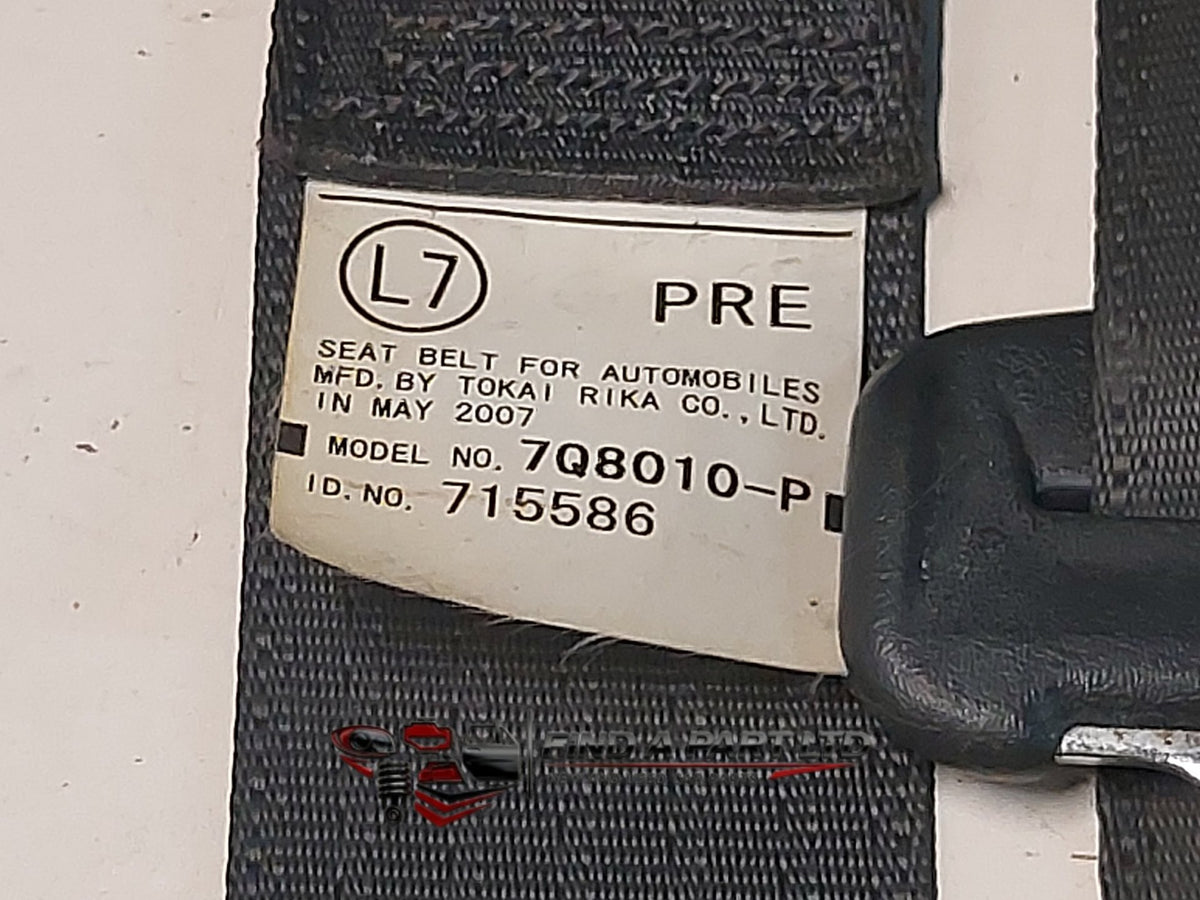 2007 Toyota Corolla E160 - Left Front Seat Belt PN: 7Q8010-P