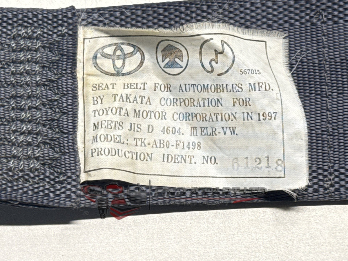 1998 Toyota Caldina T210 - Left Rear Seat Belt PN: TK-AB0-F1498