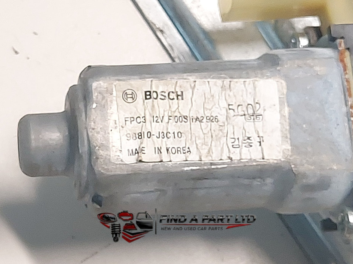 2015 Holden Cruze JH - Right Rear Window Regulator/Motor PN: 98810-J3C10