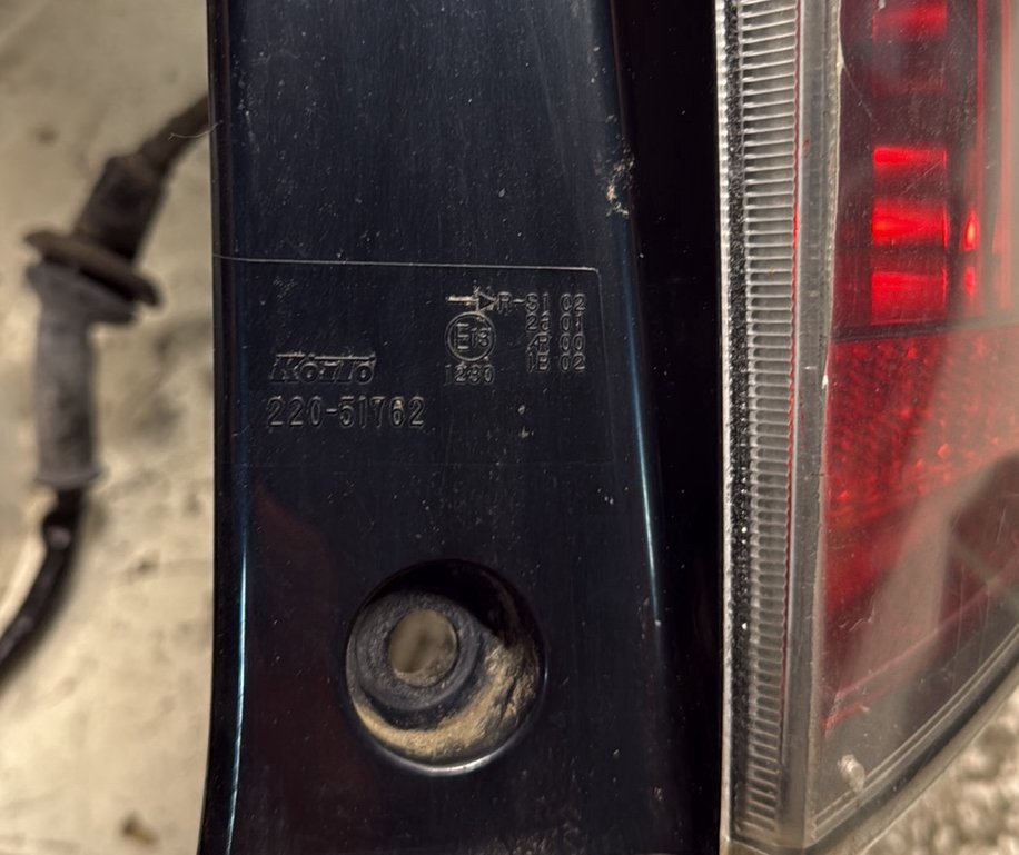 2006 Toyota Passo- Right Taillight PN: 22051762