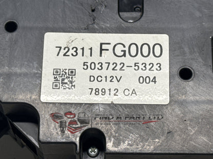 2008 Subaru Impreza GH - Heater/AC Controls PN: 503722-5323