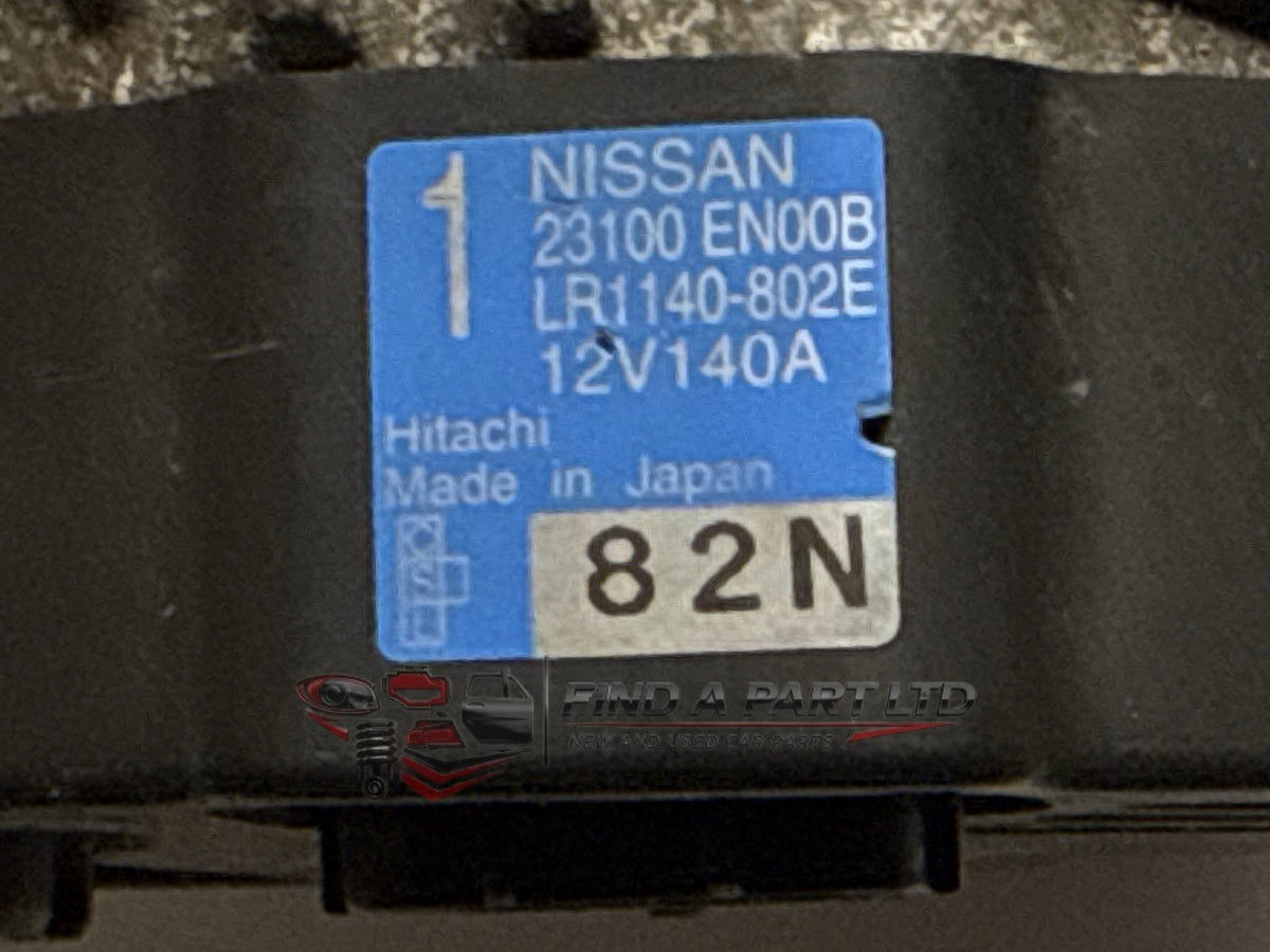 2010 Nissan X-Trail T31 - Alternator PN: 23100 EN00B, LR1140-802E