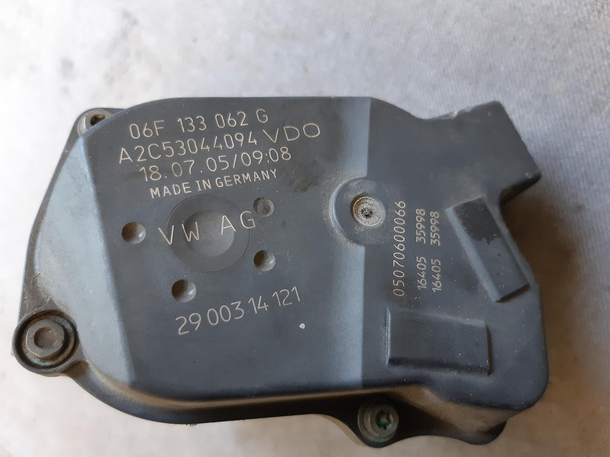 Oct 2005 to Apr 2013 - Audi A3 8P Petrol 2.0L Engine Code BZC Engine Code BWA Engine Code CDLC Engine Code CJXF Engine Code CAWB Engine Code CZA - Throttle Body