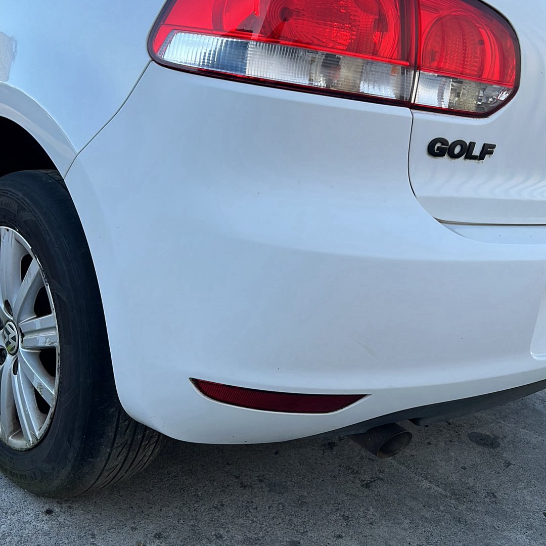 Oct 2009 to Dec 2012- Volkswagen Golf Mk6 GTI Hatchback- Rear Bumper Cover- Non Park Sensor Type