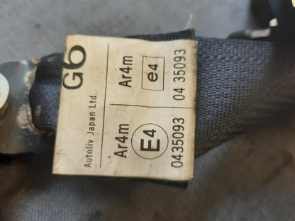 Nov 2006 to Sep 2009 - Mitsubishi Outlander ZG - Rear Centre Seat Belt
