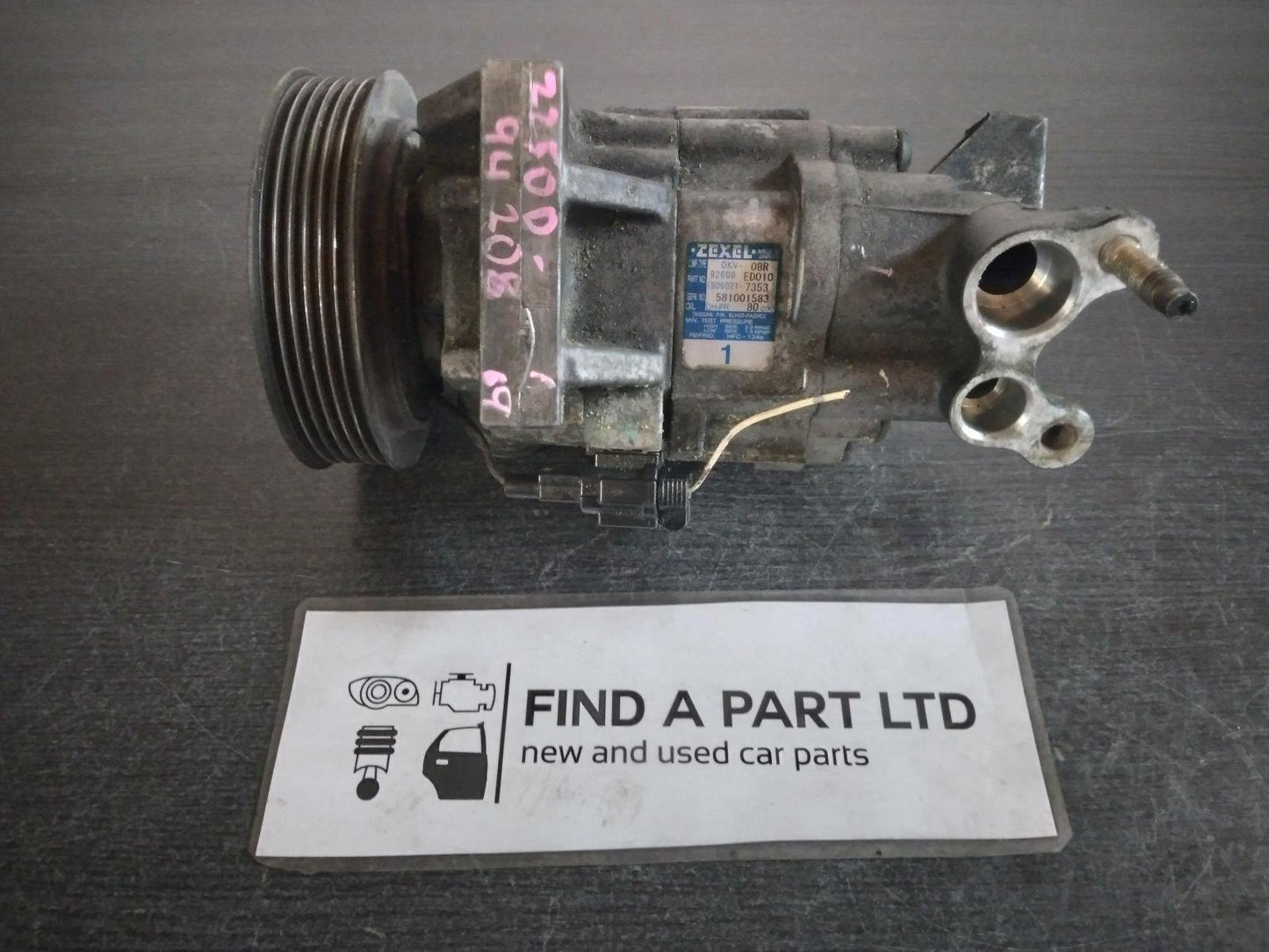 Sep 2004 to Jan 2013- Nissan Tiida C11 1.8L Engine Code MR18- A/C Compressor