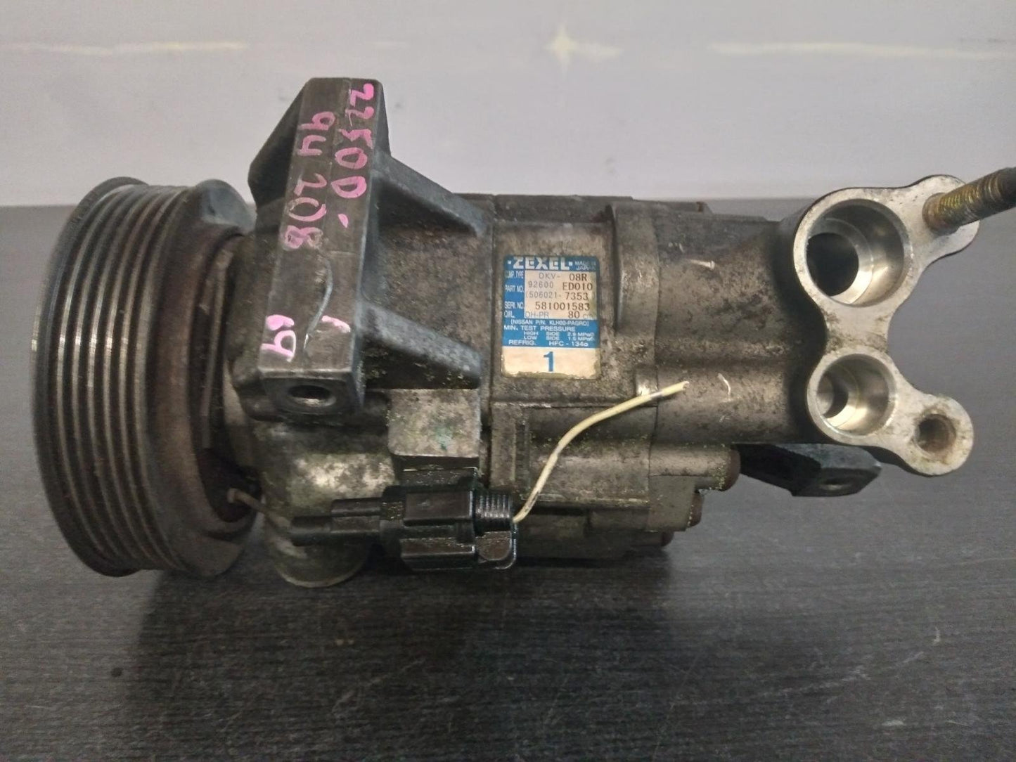 Sep 2004 to Jan 2013- Nissan Tiida C11 1.8L Engine Code MR18- A/C Compressor