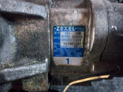Sep 2004 to Jan 2013- Nissan Tiida C11 1.8L Engine Code MR18- A/C Compressor