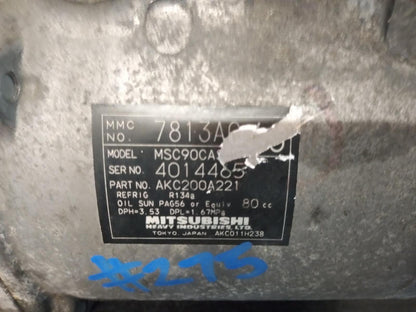 2006 Mitsubishi Outlander - A/C Compressor - ZG, 2.4, 11/06-06/08