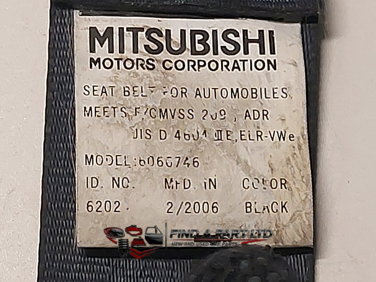 2010 Mitsubishi Outlander CW*W - Right Front Seat Belt PN: 6066746