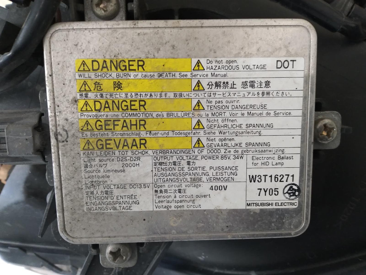 Nov 2007 to Sep 2009 - Mitsubishi Outlander ZG - Left Headlight - Xenon Type