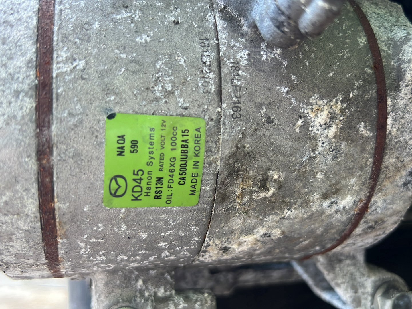 2013-2019 Mazda Axela BM bm- A/C Compressor PN: