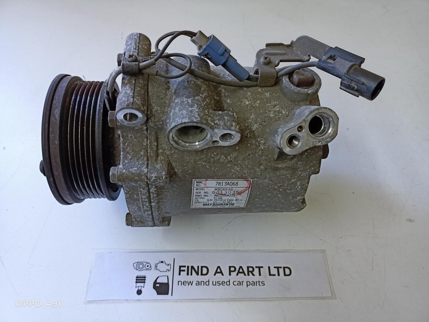 2007 Mitsubishi Outlander - A/C Compressor - ZG, 2.4, 11/06-06/08