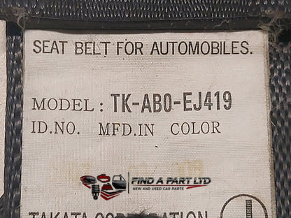 2008 Honda Jazz GD - Left Rear Seat Belt PN: TK-AB0-EJ419