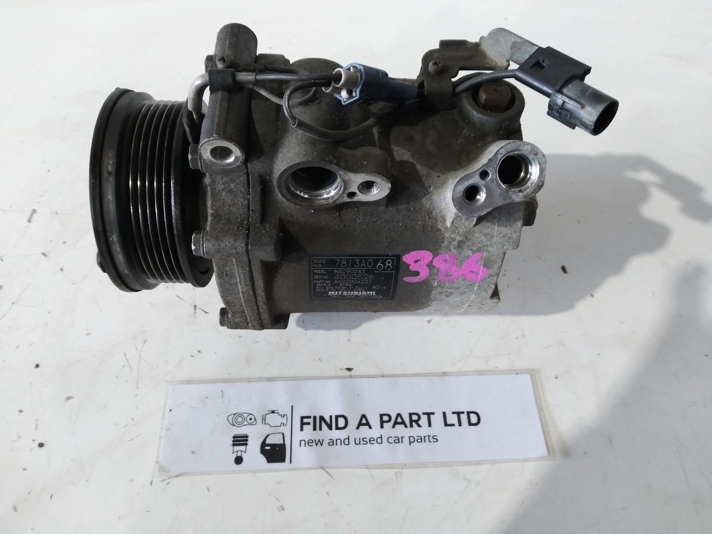 Nov 2006 to Jun 2008- Mitsubishi Outlander ZG 2.4L- A/C Compressor