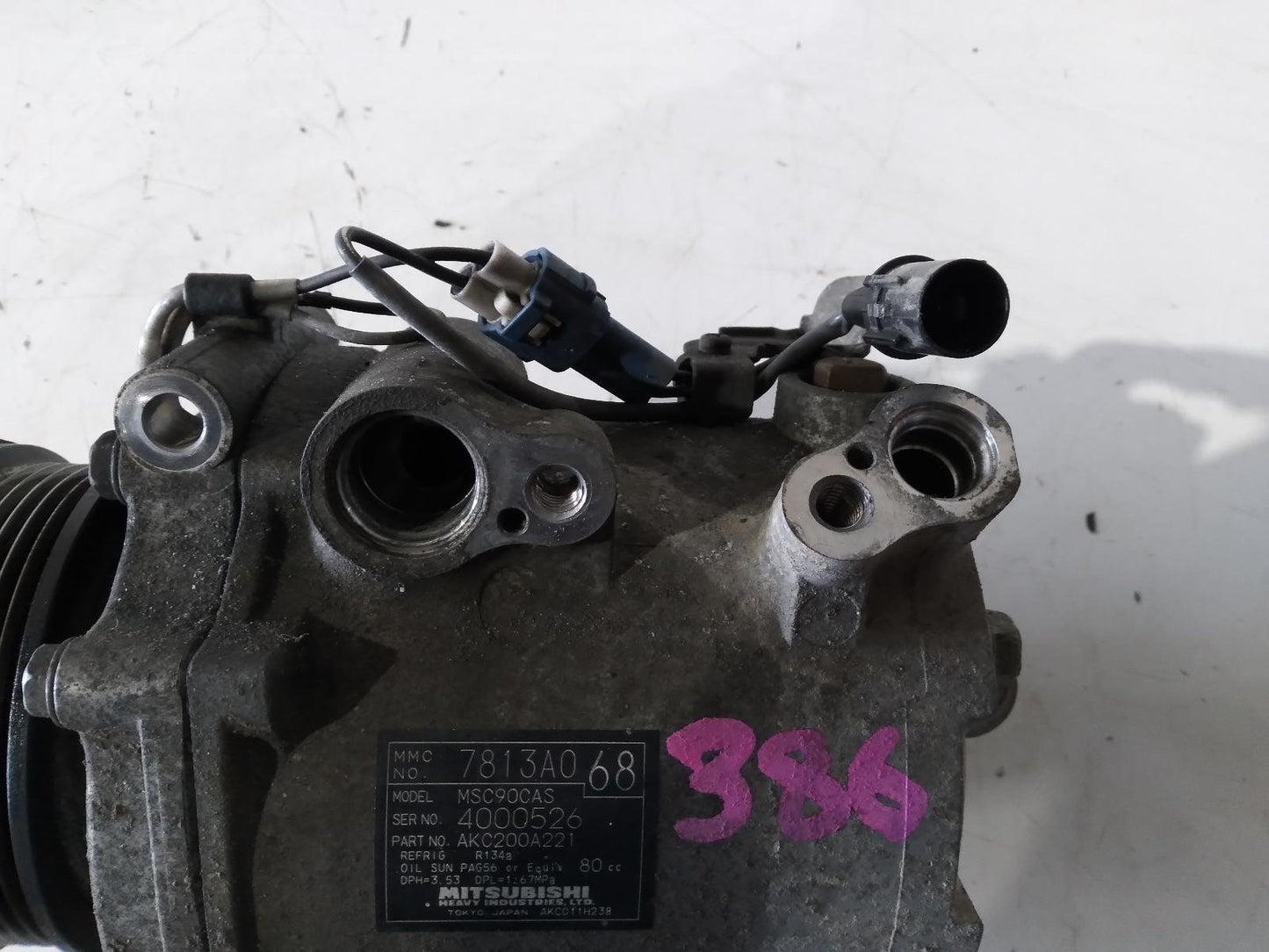Nov 2006 to Jun 2008- Mitsubishi Outlander ZG 2.4L- A/C Compressor