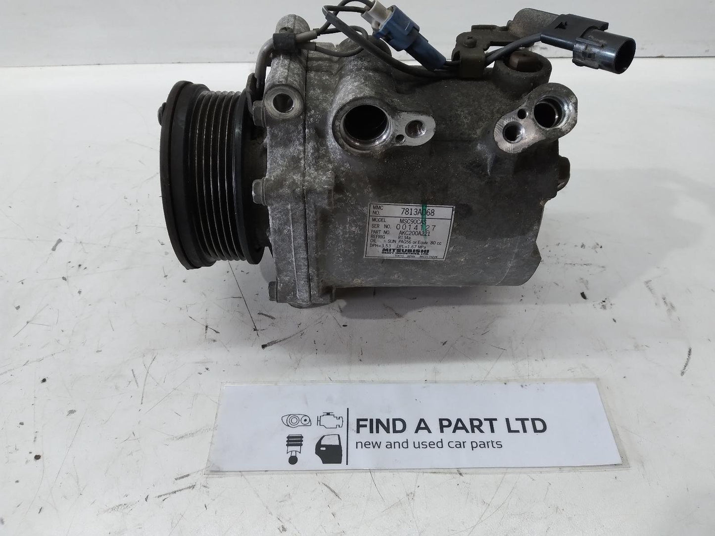 Nov 2006 to Jun 2008- Mitsubishi Outlander ZG 2.4L- A/C Compressor
