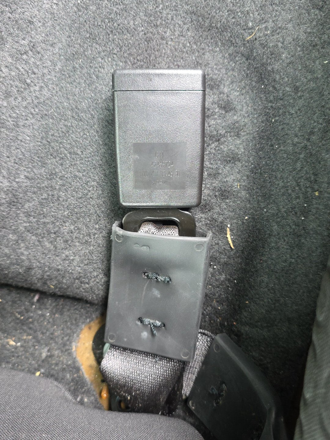 2017 Holden Trax TJ MY17 - Right Rear Seat Belt Stalk PN: