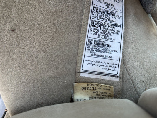 2004-2009 Toyota Prius- Left Rear Seat Belt PN: