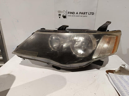 Jun 2004 to Sep 2006 - Mitsubishi Outlander ZF - Left Headlight - Chrome Insert