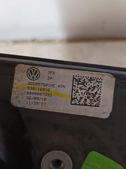 2018 Volkswagen Polo - Left Door Mirror - POWER, COLOUR CODED, W/ INDICATOR, HEATED, AUTO DIP, BLIND SPOT, AUTO FOLD, AW, 09/17-
