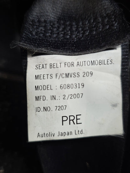 2007 Mitsubishi Delica CV5W - Left Front Seat Belt PN: 6080319