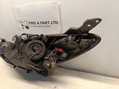 Sep 2007 to Sep 2014- Mazda Mazda2 DE- Right Headlight- Halogen, Manual Adj, Black Insert Type