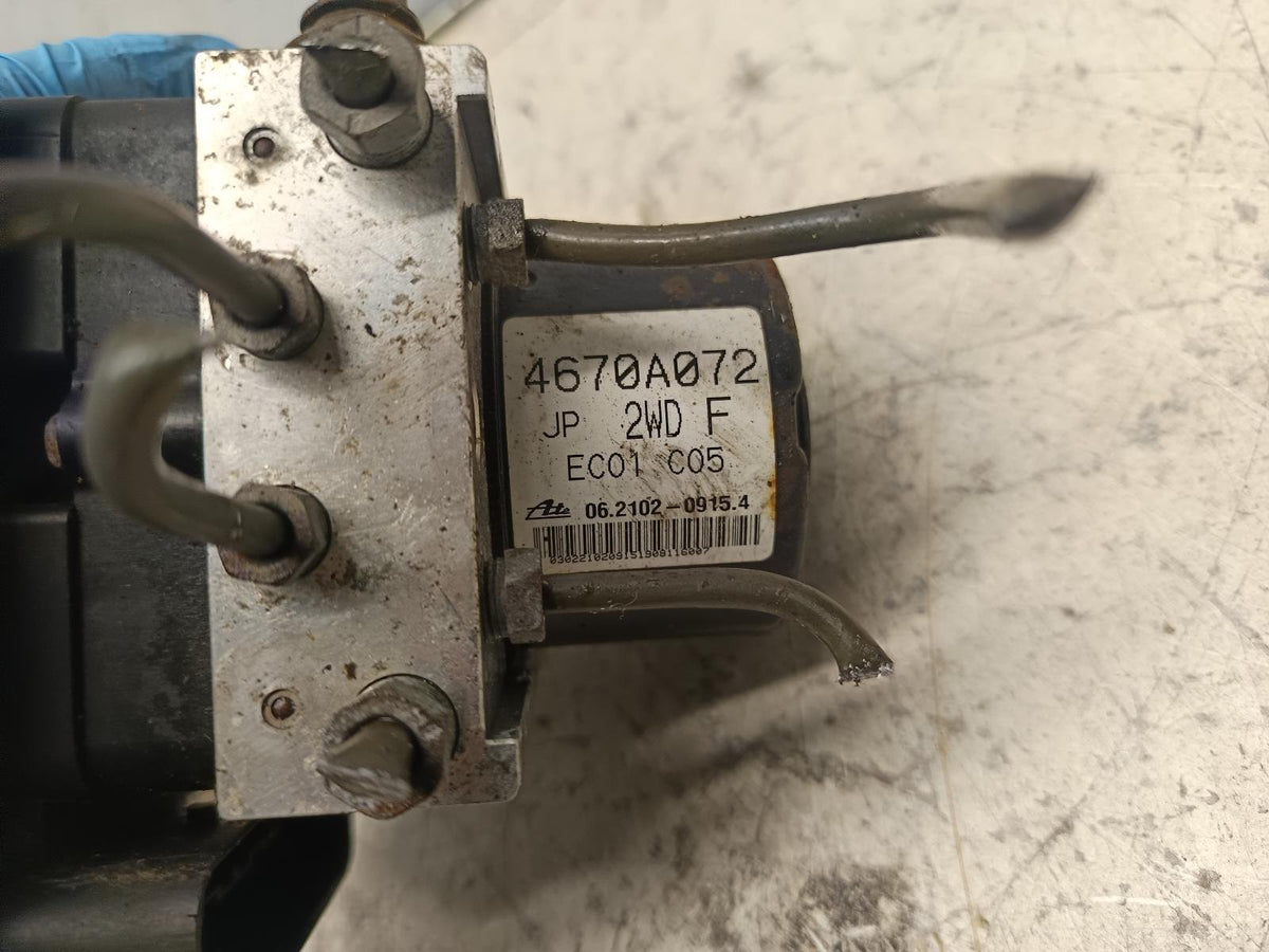 Jul 2007 to Oct 2015 - Mitsubishi Lancer CJ - ABS Pump/Modulator - PN: 4670A072