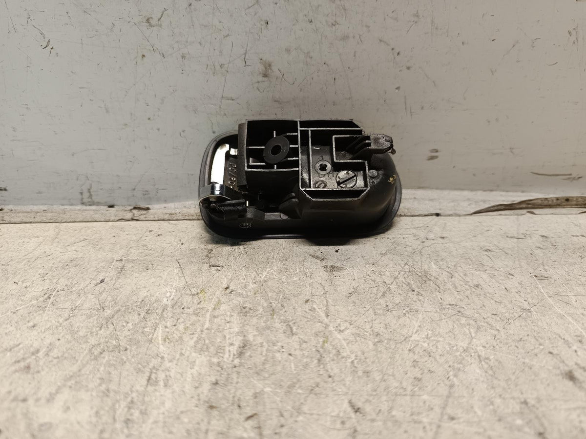 Sep 1998 to Dec 2003 - Mazda 323 BJ - Right Rear Door Interior Handle - Dark Grey Backing W/ Chrome Type