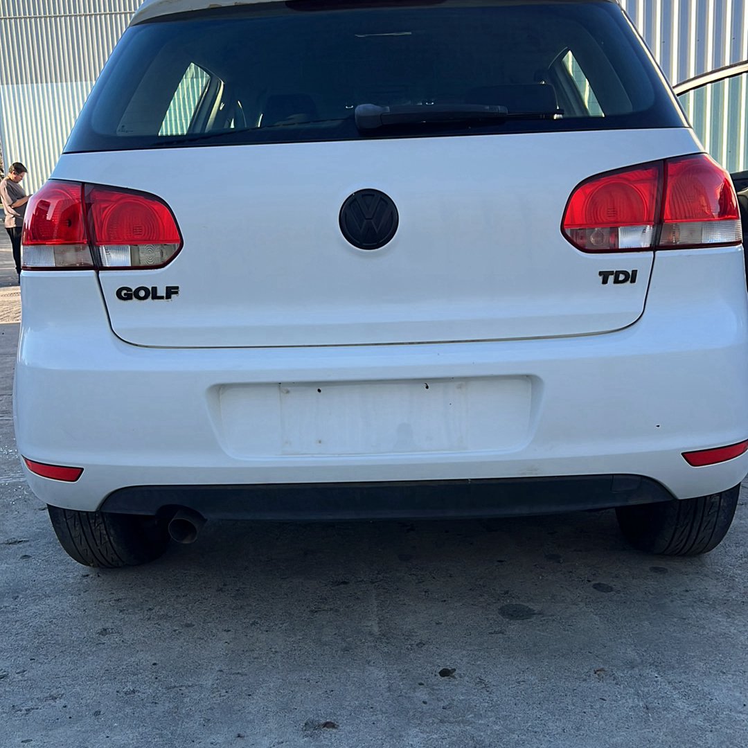 Oct 2009 to Dec 2012- Volkswagen Golf Mk6 GTI Hatchback- Rear Bumper Cover- Non Park Sensor Type