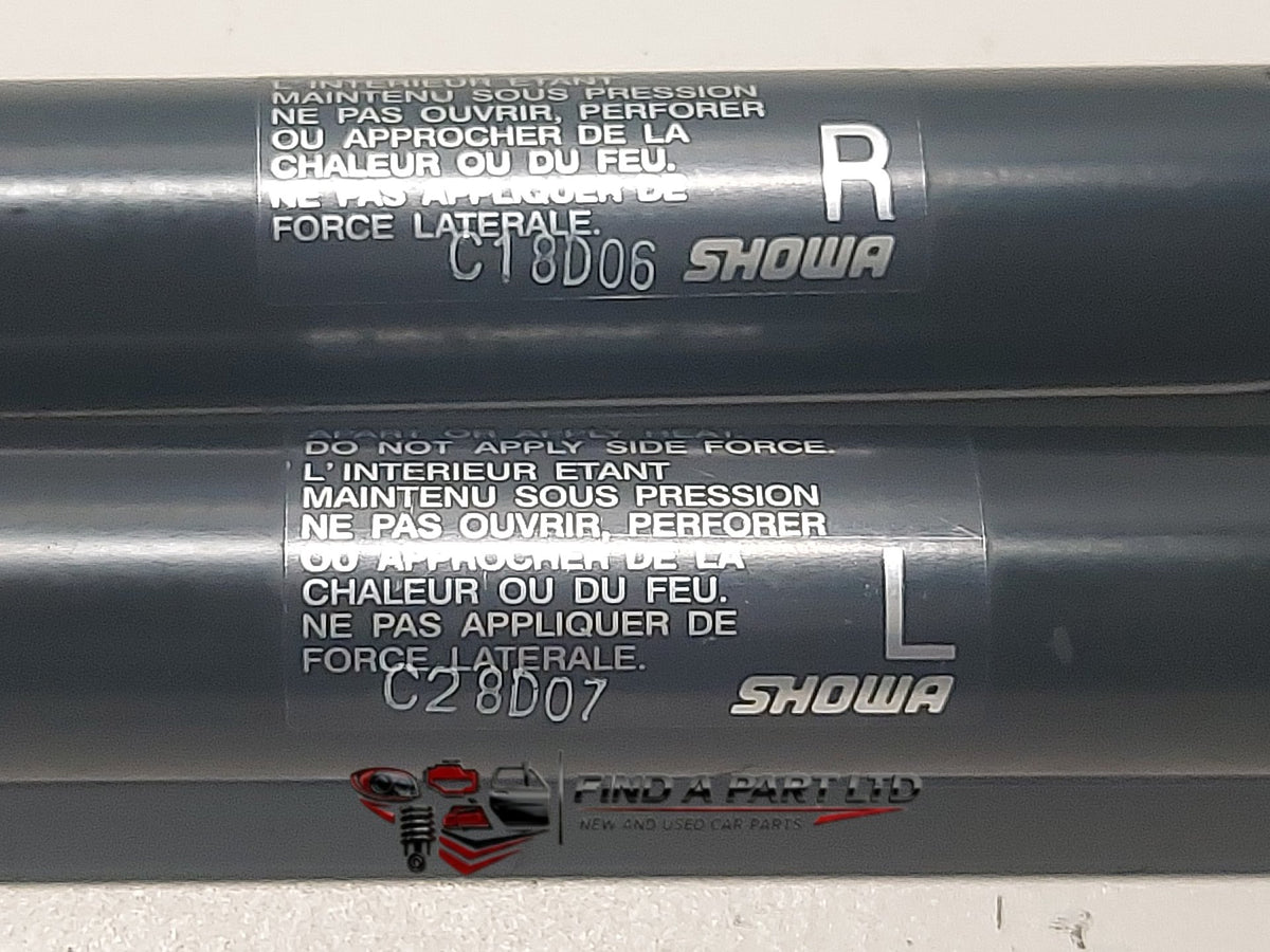 2008 Honda Jazz GD - Tailgate Strut Pair PN: C1 8D06, C2 8D07
