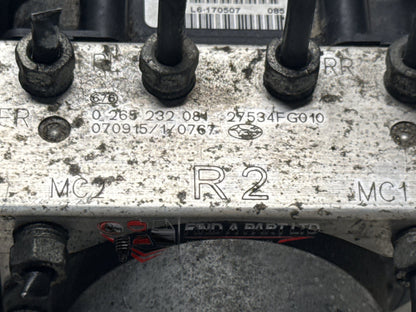 2008 Subaru Impreza GH - ABS Pump/Modulator PN: 0 265 232 081, 27534FG010