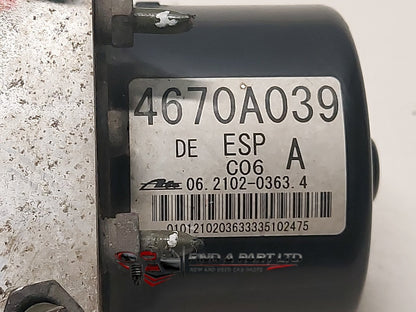 2008 Mitsubishi Outlander CW*W - ABS Pump/Modulator PN: 4670A039