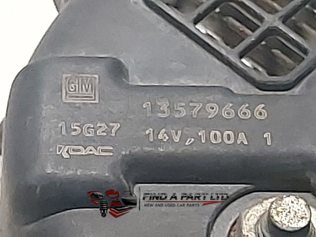 2015 Holden Cruze JH - Alternator PN: 13579666