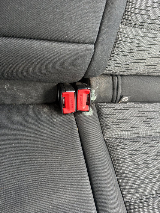 2012-2020 Skoda Octavia 5E - Left Rear Seat Belt Stalk PN: