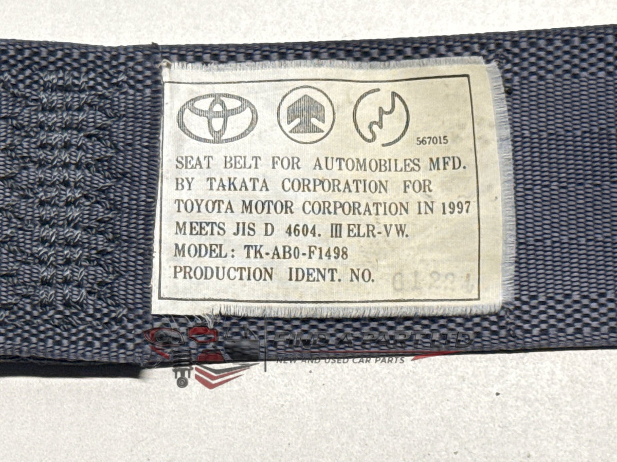 1998 Toyota Caldina T210 - Right Rear Seat Belt PN: TK-AB0-F1498