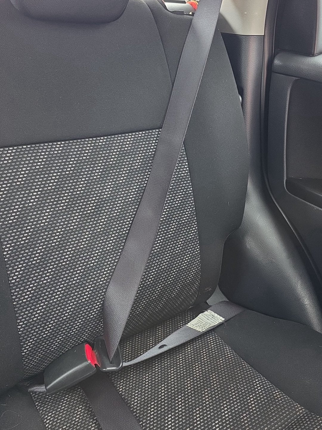 2006-2012 Suzuki SX4 YA11S - Left Rear Seat Belt Stalk PN: 84980-80J0 TK-AB0-EP533