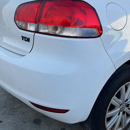 Oct 2009 to Dec 2012- Volkswagen Golf Mk6 GTI Hatchback- Rear Bumper Cover- Non Park Sensor Type