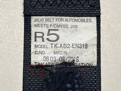 2016 Mitsubishi Outlander GF*W - Right Rear Seat Belt PN: TK-AB2-EN318